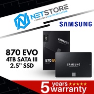 SAMSUNG 870 EVO 4TB SATA III 2.5” SSD - MZ-77E4T0BW