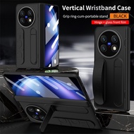 หรูหรา Colour เคสพีซีเคลือบหน้าจอ HD Tempering ป้องกันฟิลม์แก้วสำหรับ Vivo X Fold 5สายรัดข้อมือยืดหย