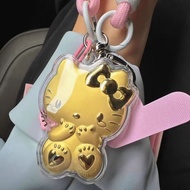 999hellokitty猫黄金手机链挂饰创意汽车钥匙扣包包挂件礼物新款999 Hello Kitty Cat Yellowgn0gt392.my20250506