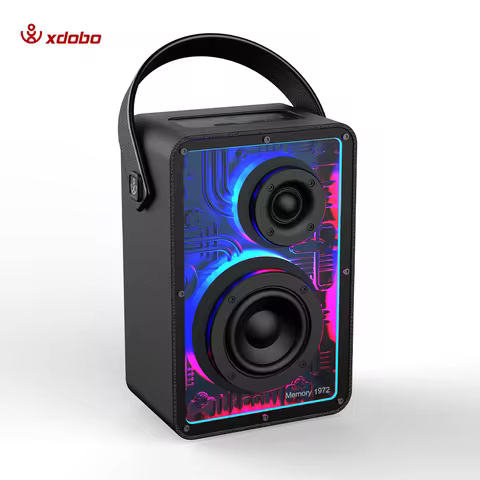 XDOBO Powerful 80W Memory 1972 Wireless Subwoofer Portable Speaker Waterproof Coming Bluetooth Compa