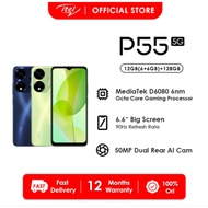 ITEL P55 5G | Smart Phone  |12(6+6GB) RAM / 128GB ROM |6.6” HD+ IPS display
