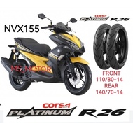 TAYAR NVX155 CORSA R26 110/80-14 140/70-14 INCI TAYAR SCOOTER TUBELESS