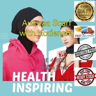 Ready Stocks AULORAA SCARF with Kodenshii BLACK⚫color 100% ORIGINAL HealthCare Head Neck Scarf Tudun