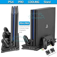 PS4 Slim / Pro Vertical Stand with Cooler Cooling Fan Controller Charger Charging Dock Station PlayS