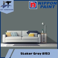 1L / 5L Nippon Paint Stoker Gray 8153 D For Exterior Wall（Weatherbond / Q-Shield Extra）CCC