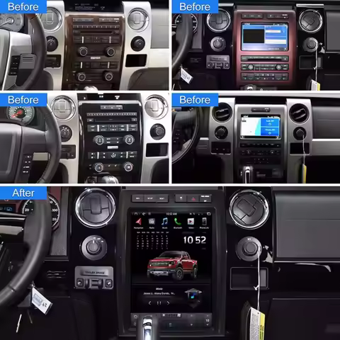 Car Multimedia Player GPS Navigation For Ford Raptor F150 2009-2012Android 13.0 Radio Stereo Head Un