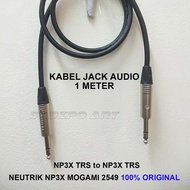 Mogami 2549 1 Meter trs to trs balance Cable - NP3X Neutrik original