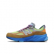 [กล่องต้นฉบับ] แอ็คชั่น Bronson x New Balance NB 990 V6 Shock -Absorbing Anti -skid Running Shoes สีน้ำตาลสีน้ำตาล M990AB6