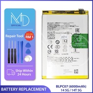 Battery Bateri BLPC07 For Realme 14 5G RMX5070 / Realme 14T 5G RMX5078 (6000 Mah)