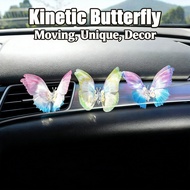 Cute Dashboard Car Ornament, Unique Console Decor, Mesmerizing Moving Butterfly Kinetic