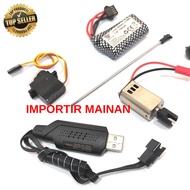 Part rc boat HJ811 HJ812 propeller dynamo drive shaft USB charger li ion 18650 7.4v SM plug 4P 4 pin