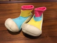 韓國【Attipas】12.5cm快樂腳襪型學步鞋-居家粉紅桃紅黃色藍色