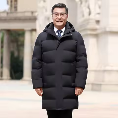 Canada Fashion Winter Jacket for Man Down Coat Parka Men's White Goose Down Jacket -30℃ Hooded Warm