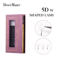 DeceMars 5D - W Shaped Eyelash Extension (12line/Tray)