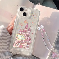 HP GANTUNGAN Luxury hanger cute castlehp latest case vivo V60 Y400 Y19s Pro Y29 V50 Lite v40 lite 5g