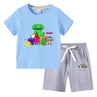 NEW🏫 GARTEN OF BANBAN TEE WITH SHORTS ROBLOX 斑斑幼兒園幼稚園玩偶毛公仔玩具 小童中童大童衣服 小朋友兒童春季夏季 短袖上衣短褲