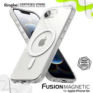 RINGKE® FUSION MAGNETIC iPhone 16e Minimalist Crystal Clear Shockproof Compatible w/MagSafe Support 