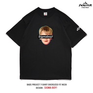 EVERESTER เสื้อยืด เสื้อคอฟิต Heavy Cotton เสื้อผู้ชาย Oversize รุ่น Sigma boy ดำ เสื้อผ้าผู้ชาย EXP