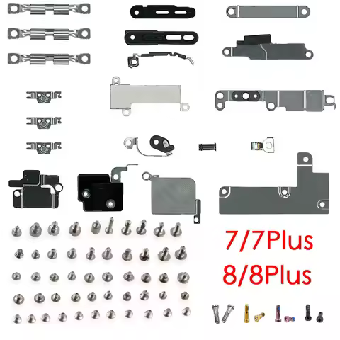 complete Small Metal Internal Bracket Kits + Full Set Screws For iPhone 7 7 Plus 8 8 Plus mobile pho