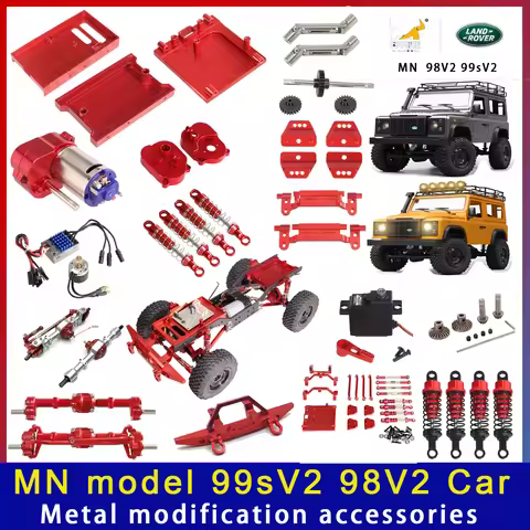 MN 99sV2 98V2 1/12 remote control car NEW 2024 climbing car metal chassis upgrade and modification a