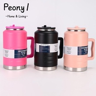 PEONY1 Water Bottle, Thickened 2L Sports Water Bottles, Portable Insulated Stainless Steel with Hand