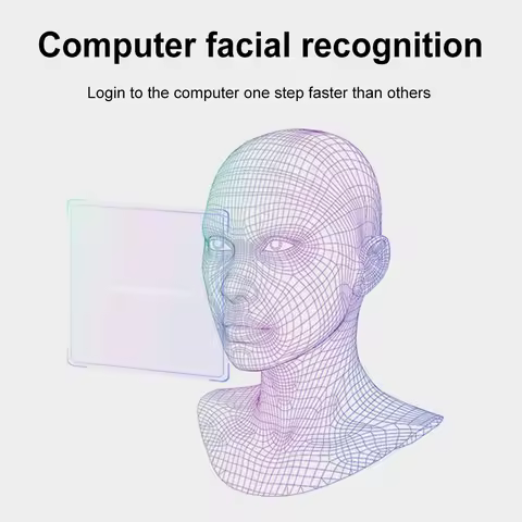 Facial Recognition Webcam 1MP 720P/2MP 1080P for Windows 10/11 USB Computer Webcam Built-in Micropho