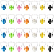 28 Pcs Swimming Nose Clip Silicone Waterproof Swim Nose Plugs for Kids (Age 7+) and Adults Inclue 7 