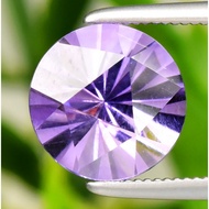 1.77ct 8mm VS Round Brilliant Natural Purple Amethyst - Unheated, Gem TG7