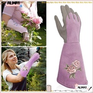 ALMA Long Gloves, Waterproof Breathable Gardening Gloves, Tool Working Safety Non-slip Working Safet