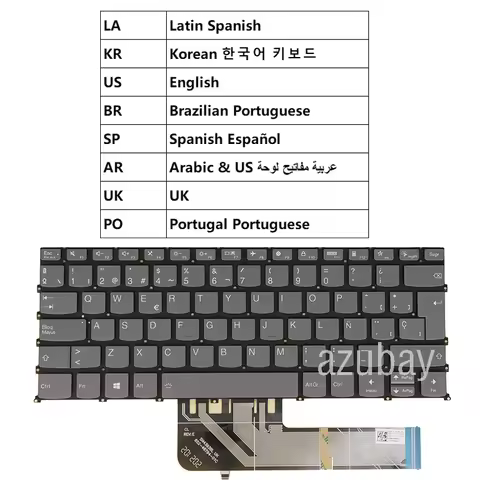 Keyboard For Lenovo FLEX 5-14ALC7 5-14IAU7 82R7 82TA 82R9 7-14IAU7 82VC 7-14IRU8 82 Arabic LA Spanis