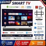 LGUHD Smart TV 32-75 inch 4K 120Hz Android 14 HDR 10 Google TV 32inch TV HDMI USB YouTube Netflix
