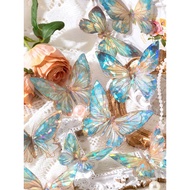Boundless Butterfly Score PET Three-Dimensional Gilding Laser Sticker Butterfly diy Handbook Decorat