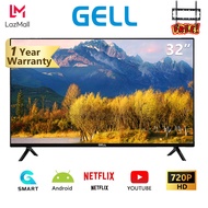 GELL smart tv 32/43/50 inches tv flat screen smart tv sale built-in Netflix with free tv wall bracket