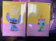 景品 行版 迪士尼 Fluffy Puffy Disney 史迪仔 甘仔一對