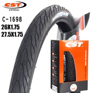 【Free Shipping】CST Tire 26X1.75 27.5X1.75 C-1698 60tpi Mountain Bike Tire Shark Fin Tires 26 27.5 Folding and Unfolding Bike Tyre