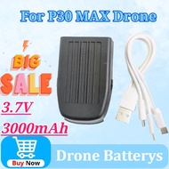 3.7V 3000mAh for P30 MAX GPS Drone Batterys UAV High Capacity Battery Charging Cable Replacement Acc