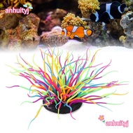 AHTY Artificial Sea Anemone Coral, Simulation Colorful Silicone Anemone Coral, Ornament Silicone Lum