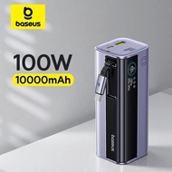 Baseus EnerGeek GR11 100W 10000mAh Power Bank Built-in Retractable USB-C Cable Portable PD for Phone