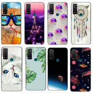 For TCL 20 R 5G Case Silicone Soft Luxury TPU Phone Cases for TCL 20R 5G Case Black Rubber Coque for TCL20R 5G Protective Bag