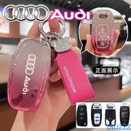 TPU Car Remote Key Case Cover for Audi A3 A4 B9 A6 A7 4K A8 E-tron Q5 Q8 C8 D5 SQ8 for Audi C5 C6 R8
