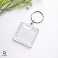 GANTUNGAN Clear Acrylic Polaroid Keychain Material Rectangular
