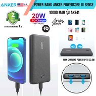 POWER BANK แบตเตอรี่สำรอง ANKER 341 POWERCORE III SENSE 10000 mAh ชาร์จเร็ว 22วัตต์ ประกัน 24เดือน ส