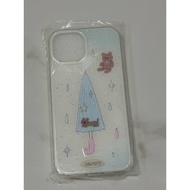 iphone 15 手机壳雨天小熊雨伞壳