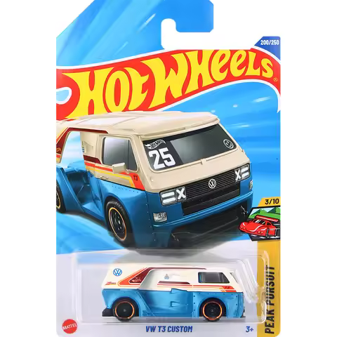 Hot Wheels C4982 2025K #200 VW T3 CUSTOM Volkswagen,1:64 Diecast Simulation Vehicles, Collectible Ra