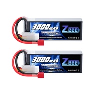 Zeee 3S Lipo Battery 3000mAh 11.1V 50C with Deans T Connector Soft Pack RC Battery for RC Airplane R