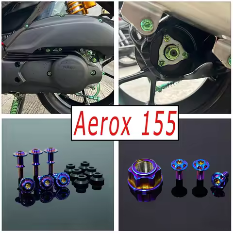 FLAWLESSTI Gr5 Titanium Bolt Engine Gear Oil Rear shock Swingarm Exhaust Pipe Axle Bolt Nut For Yama