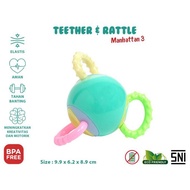 IQAngel Manhattan 3 Teether Rattle Toy Baby Teether Toy/