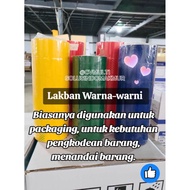 HIJAU UNGU MERAH (6 PCS) UK Colored Duct Tape 48 mm x 90 Yard 2 Inch Red Green Black Purple Orange P