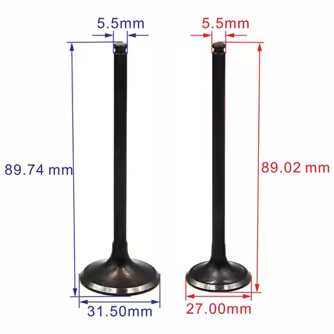 Motorcycle Intake Exhaust Engine Valves For Honda CRF150F 04-05 CRF230F 03-16 CRF230L 08-09 CTX200 0