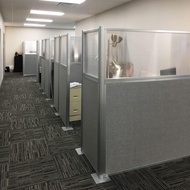 Modern Professional Office Cubicle Dividers Freestanding Privacy-Screen 66 inches High